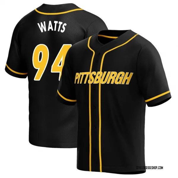 Armon Watts Pittsburgh Steelers Youth Black Name & Number Logo Long Sleeve  T-Shirt 