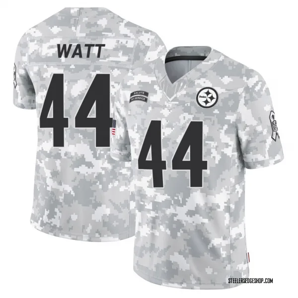 Men's Derek Watt Pittsburgh Steelers Limited Arctic Camo 2024 Salute to Service Jersey