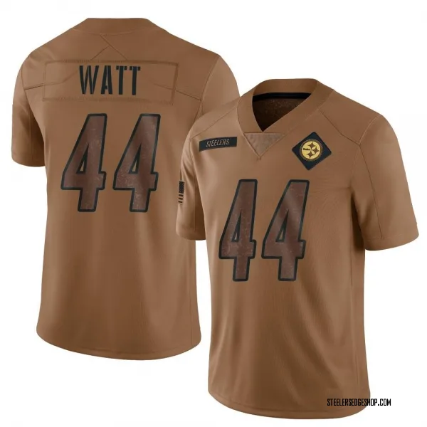 Men's Derek Watt Pittsburgh Steelers Limited Brown 2023 Salute To Service Jersey