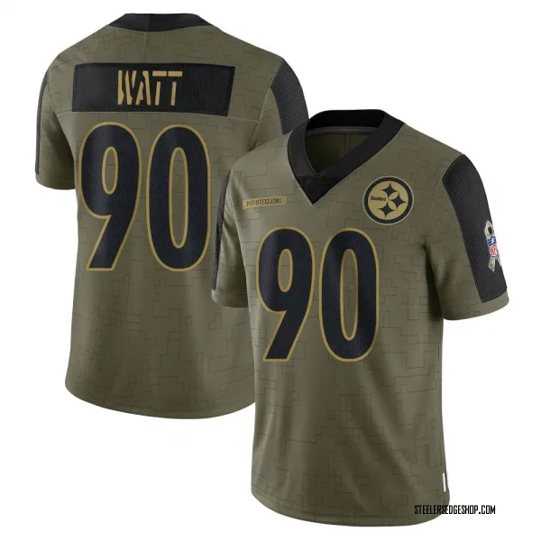 T.J. Watt #90 Women's Nike Replica Home Jersey