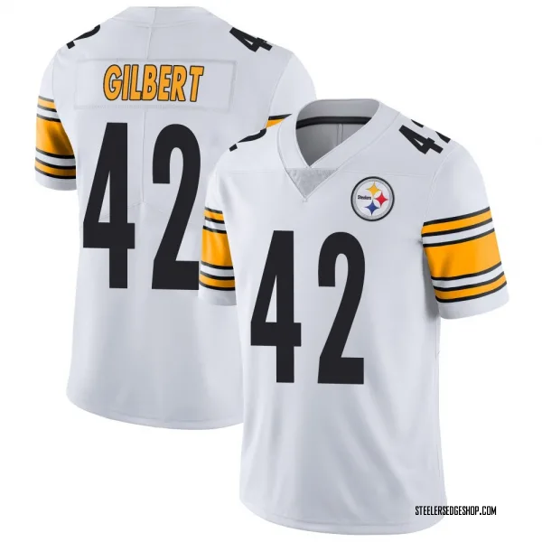 Men's Zyon Gilbert Pittsburgh Steelers Limited White Vapor Untouchable Jersey