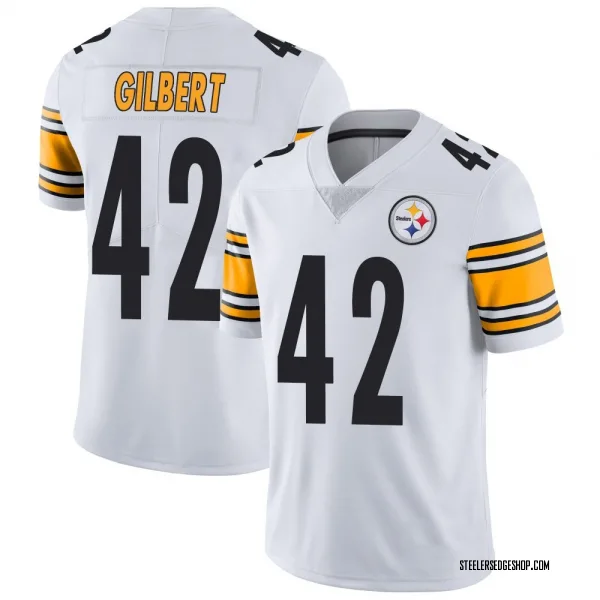 Youth Zyon Gilbert Pittsburgh Steelers Limited White Vapor Untouchable Jersey